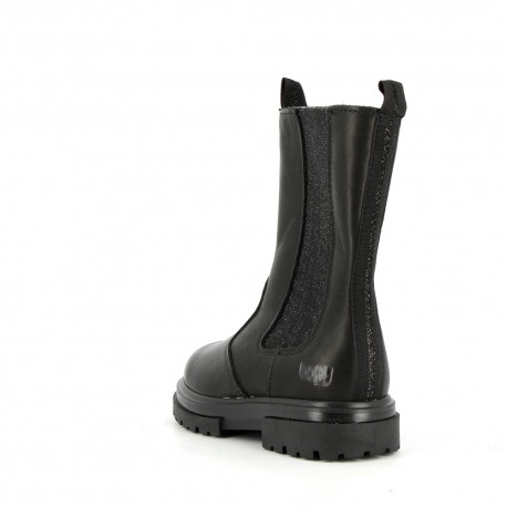 Boots et bottes Fille Madona Noir Lisse MADONA-FI-NOIRLISSE