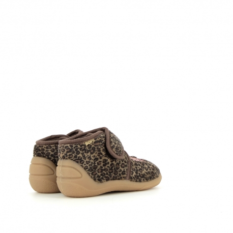 Chaussons Fille Amour Beige Léopard AMOUR-FI-BEIGELEOPARD