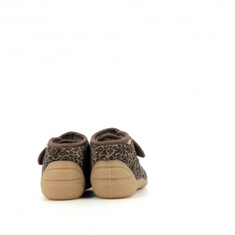 Chaussons Fille Amour Beige Léopard AMOUR-FI-BEIGELEOPARD