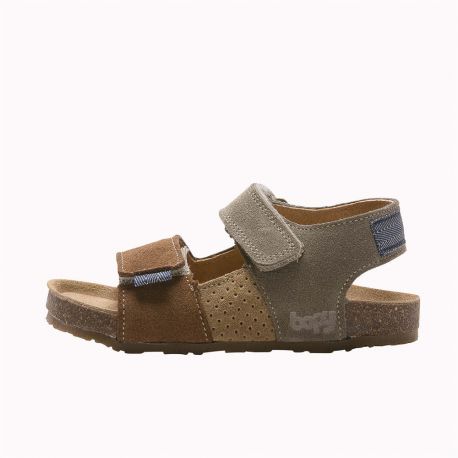 Boy's Sandals Emilio Brown/Khaki EMILIO-GA-MARRONKAKI