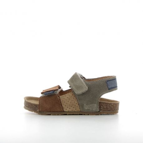 Boy's Sandals Emilio Brown/Khaki EMILIO-GA-MARRONKAKI