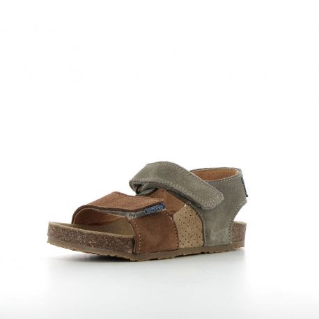 Boy's Sandals Emilio Brown/Khaki EMILIO-GA-MARRONKAKI