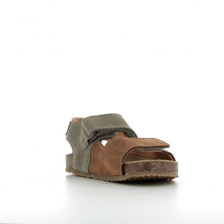 Boy's Sandals Emilio Brown/Khaki EMILIO-GA-MARRONKAKI