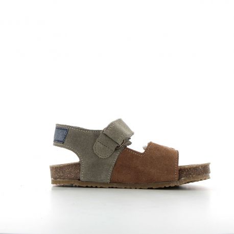 Boy's Sandals Emilio Brown/Khaki EMILIO-GA-MARRONKAKI