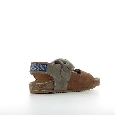 Boy's Sandals Emilio Brown/Khaki EMILIO-GA-MARRONKAKI