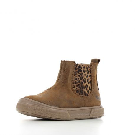 Girls shoes Sebestar Brown Leopard Color SEBESTAR-FI-MARRON-LEO