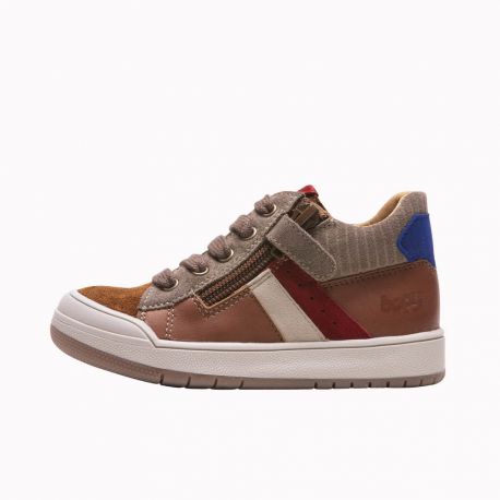 Boys shoes Volt Brown Multico VOLT-GA-COGNAC-MULTI