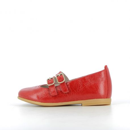 Girl's Ballerinas Pumps Sorbet Red SORBET-FI-ROUGE